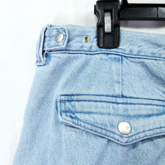 Madewell Jeans Womens 31Low Slung Cargo Wide Leg Jean High Rise Baggy Denim - Picture 13 of 16